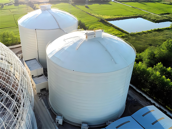 池州焦炭钢板仓施工现场