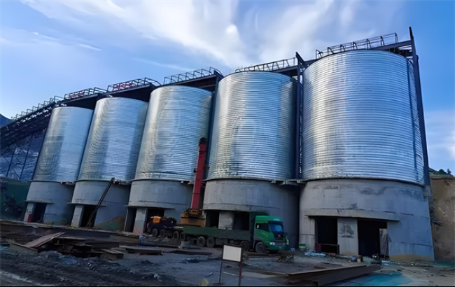 池州螺旋卷板仓施工现场